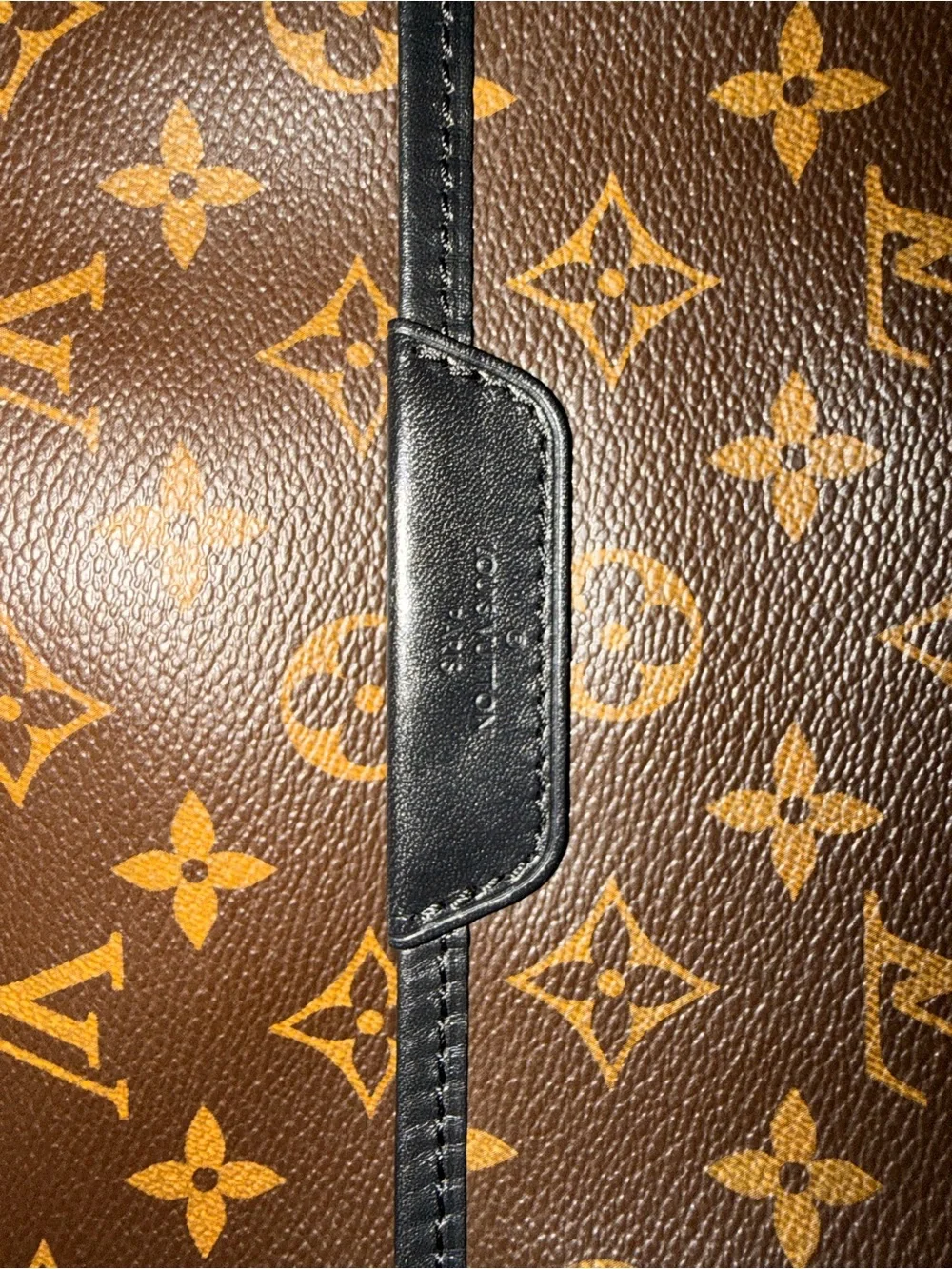 Louis Vuitton Brown Monogram Canvas Messenger with Black Strap